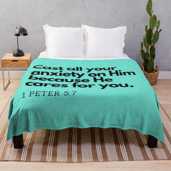 Item preview, Bible Quotes: Cast all your anxiety on Him, Inspirational Quotes, Daily Quotes designed and sold by Animals, Nature & Landscapes.