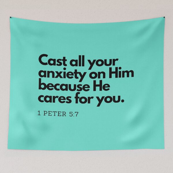 Item preview, Bible Quotes: Cast all your anxiety on Him, Inspirational Quotes, Daily Quotes  designed and sold by Animals, Nature & Landscapes.