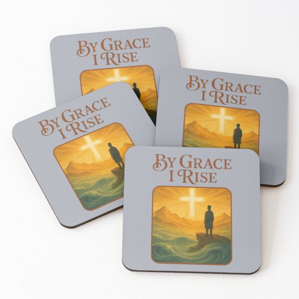 Item preview, By Grace I Rise - Christian Faith Design designed and sold by Blaze & Trail Creative.