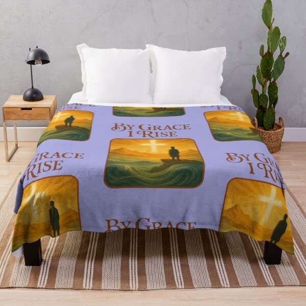 Item preview, By Grace I Rise - Christian Faith Design designed and sold by Blaze & Trail Creative.