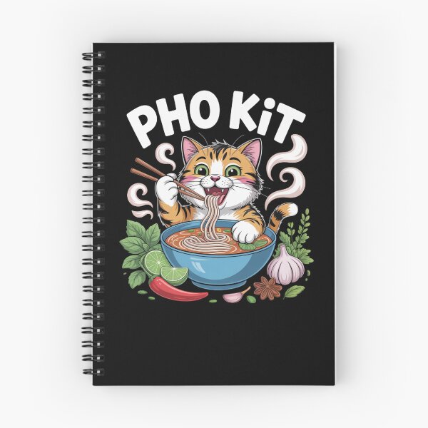Item preview, Funny Pho kit Cat Pun Vietnamese Noodle Bowl joke designed and sold by snowry.