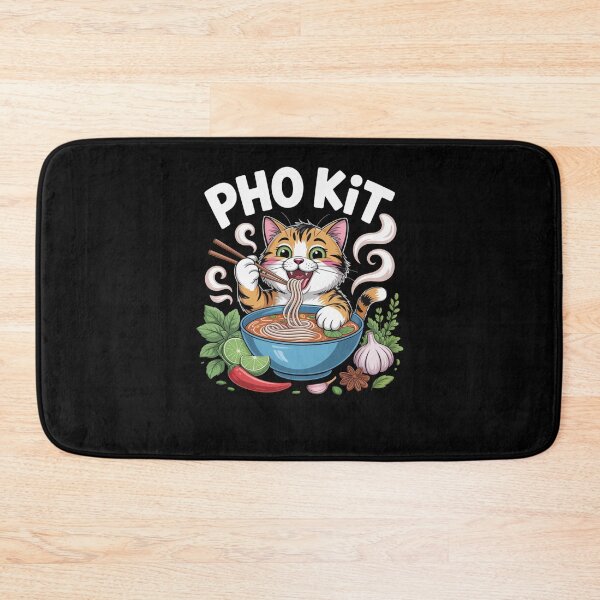 Item preview, Funny Pho kit Cat Pun Vietnamese Noodle Bowl joke designed and sold by snowry.