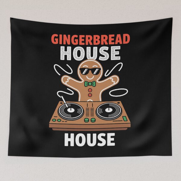 Item preview, Gingerbread Christmas Gingerbread house music designed and sold by tearbytea.