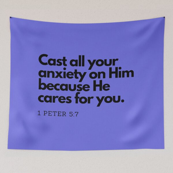 Item preview, Bible Quotes: Cast all your anxiety on Him, Inspirational Quotes, Daily Quotes  designed and sold by Animals, Nature & Landscapes.