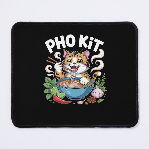 Item preview, Funny Pho kit Cat Pun Vietnamese Noodle Bowl joke designed and sold by snowry.