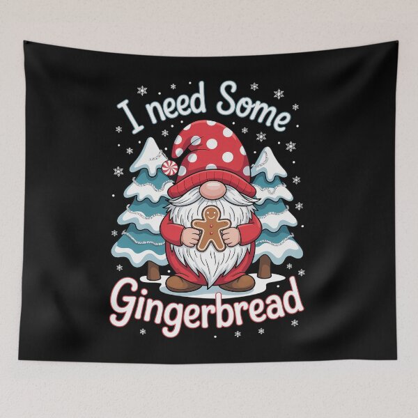 Item preview, Gingerbread Christmas Gnomie designed and sold by tearbytea.
