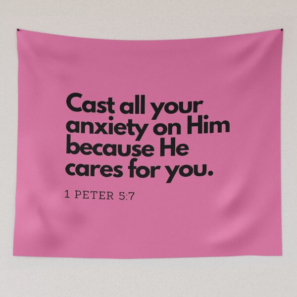 Item preview, Bible Quotes: Cast all your anxiety on Him, Inspirational Quotes, Daily Quotes  designed and sold by Animals, Nature & Landscapes.