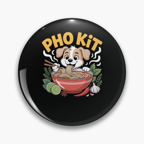 Item preview, Funny Pho kit Dog Pun Vietnamese Noodle Bowl joke designed and sold by snowry.