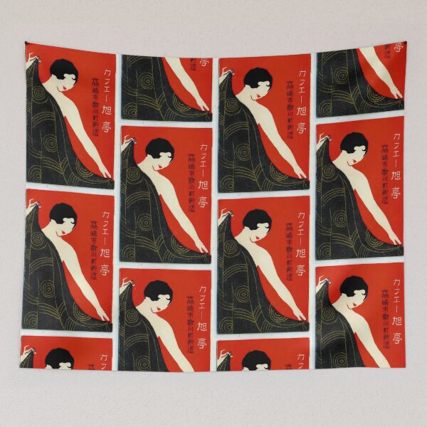 Item preview,  Art deco Japanese matchbox label designed and sold by stevepaint.