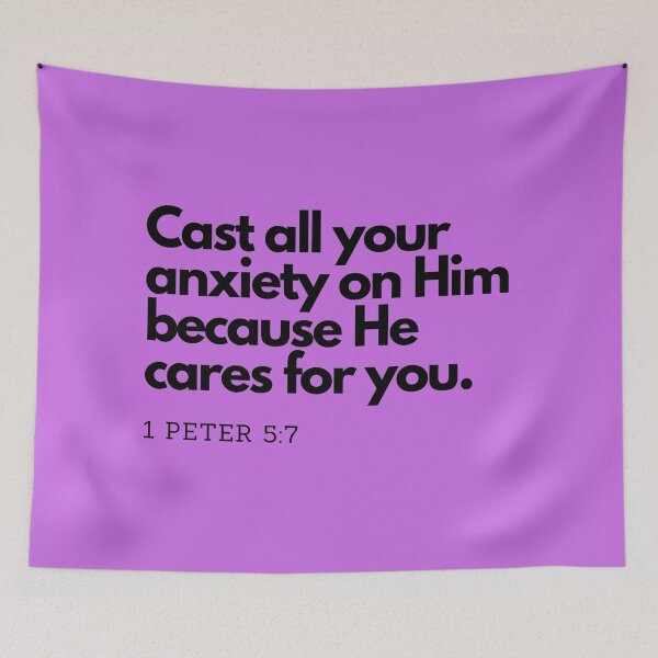 Item preview, Bible Quotes: Cast all your anxiety on Him, Inspirational Quotes, Daily Quotes  designed and sold by Animals, Nature & Landscapes.