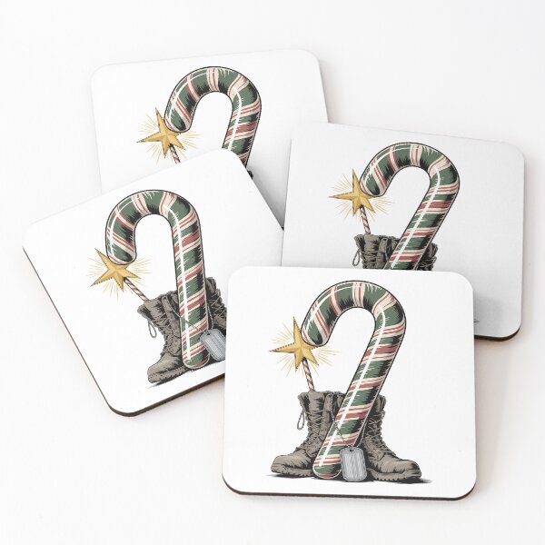 Item preview, Veteran Candy Cane Camo Boots Retired Soldier designed and sold by BernoNickel.