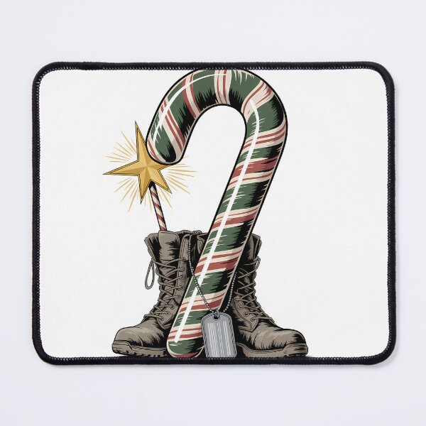 Item preview, Veteran Candy Cane Camo Boots Retired Soldier designed and sold by BernoNickel.