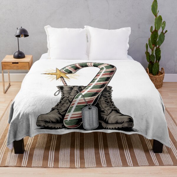 Item preview, Veteran Candy Cane Camo Boots Retired Soldier designed and sold by BernoNickel.