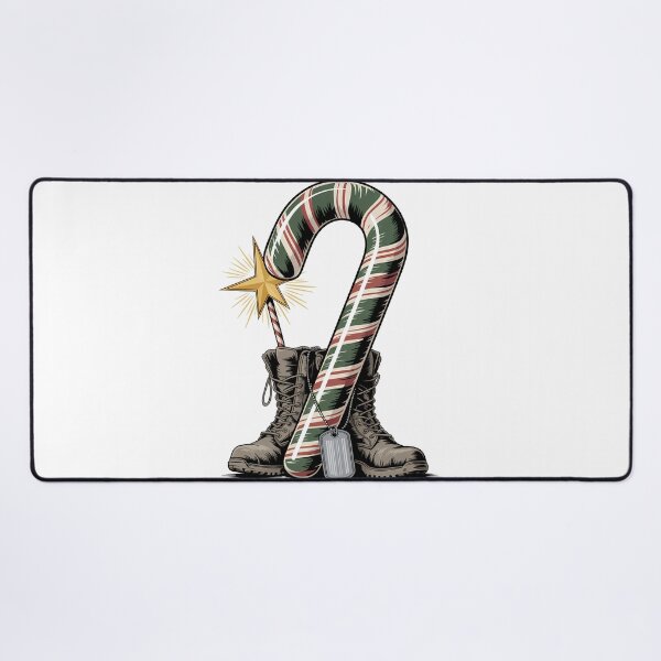 Item preview, Veteran Candy Cane Camo Boots Retired Soldier designed and sold by BernoNickel.