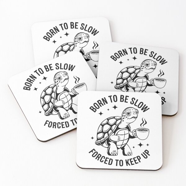 Item preview, Turtle Born To Be Slow  designed and sold by Traveldrawings.