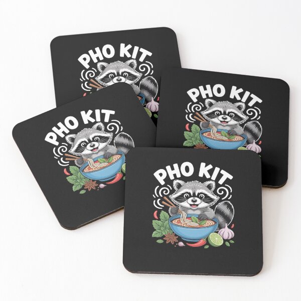 Item preview, Funny Pho kit Raccoon Pun Vietnamese Noodle Bowl joke designed and sold by snowry.