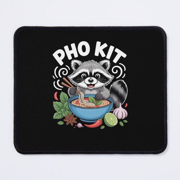 Item preview, Funny Pho kit Raccoon Pun Vietnamese Noodle Bowl joke designed and sold by snowry.