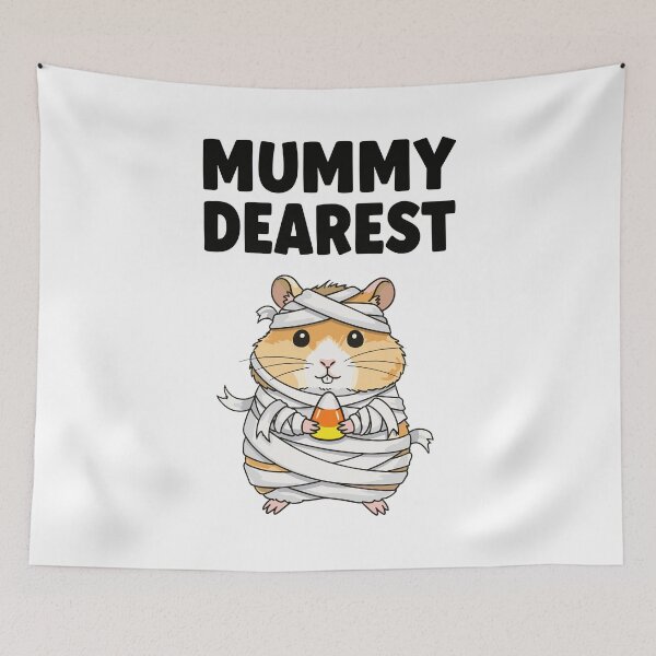 Item preview, Mummy Dearest Hamster with Candy Corn designed and sold by RGShirtWorks.
