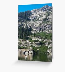 Tarjeta de felicitación Velero en un pequeño lago