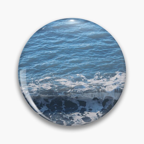 Item preview, Deep Blue Ocean Wave and Seafoam Texture - Water Movement Abstract designed and sold by MDB_Shop.