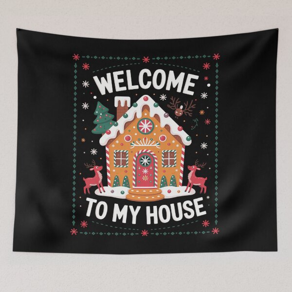 Item preview, Gingerbread House Xmas designed and sold by tearbytea.