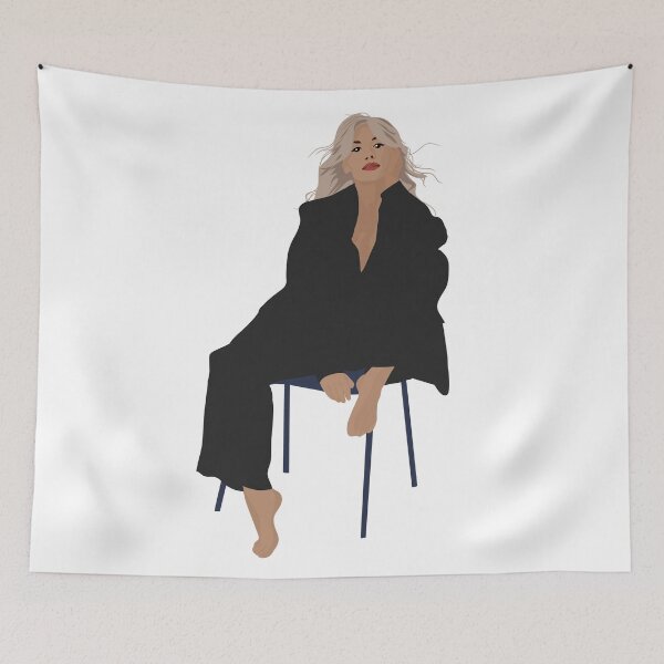 Item preview, Confident Woman in Black – Minimalist Fashion Illustration designed and sold by VectOstyle.