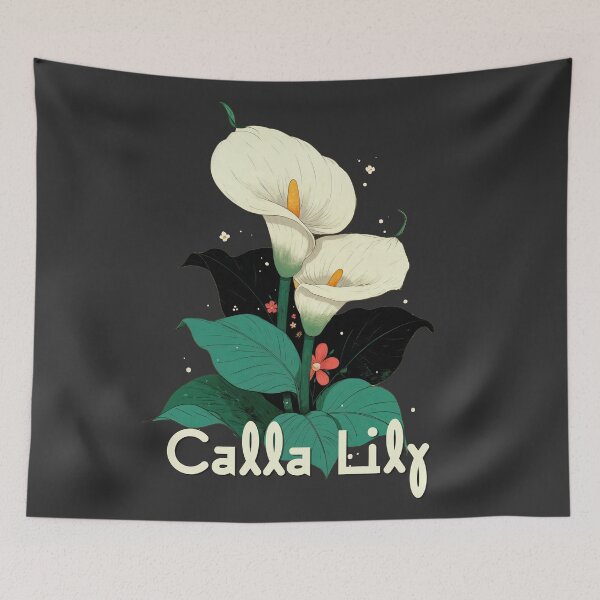 Item preview, Mystic Calla Lilies in Moonlit Garden designed and sold by ForeverPrintsOK.