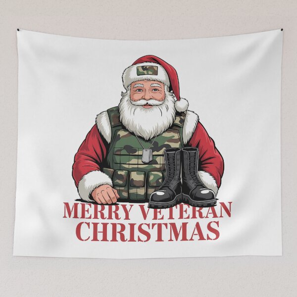Item preview, Veteran Santa Camo Boots Christmas Retired Soldier Military Family designed and sold by BernoNickel.