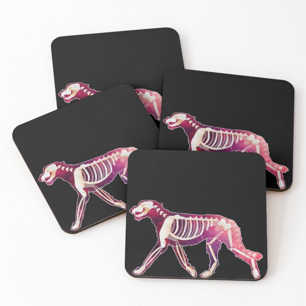 Item preview, Galaxy Irish Wolfhound Skeleton designed and sold by Sparklepupfaeri.