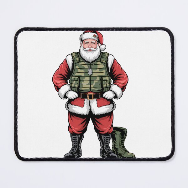 Item preview, Veteran Santa Camo Boots Christmas Retired Soldier Patriotic Santa designed and sold by BernoNickel.