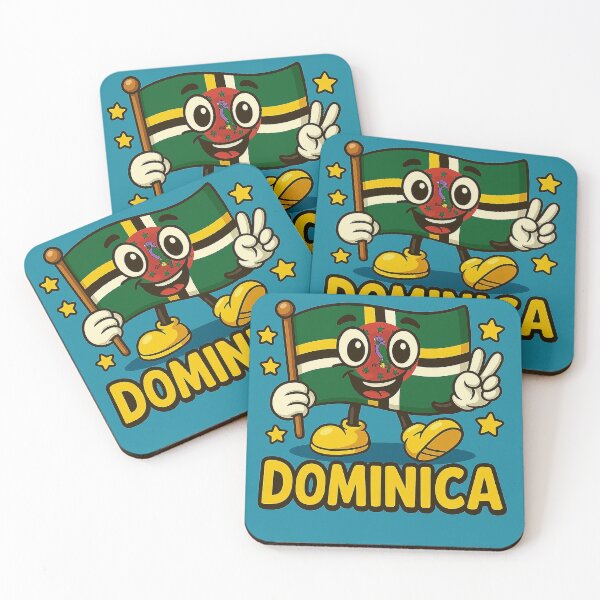 Item preview,  Dominica Kids Cartoon Flag – Fun Caribbean Island Design designed and sold by ZooMER1.