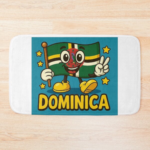 Item preview,  Dominica Kids Cartoon Flag – Fun Caribbean Island Design designed and sold by ZooMER1.