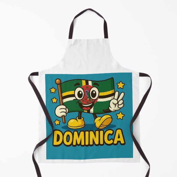 Item preview, Dominica Kids Cartoon Flag – Fun Caribbean Island Design designed and sold by ZooMER1.