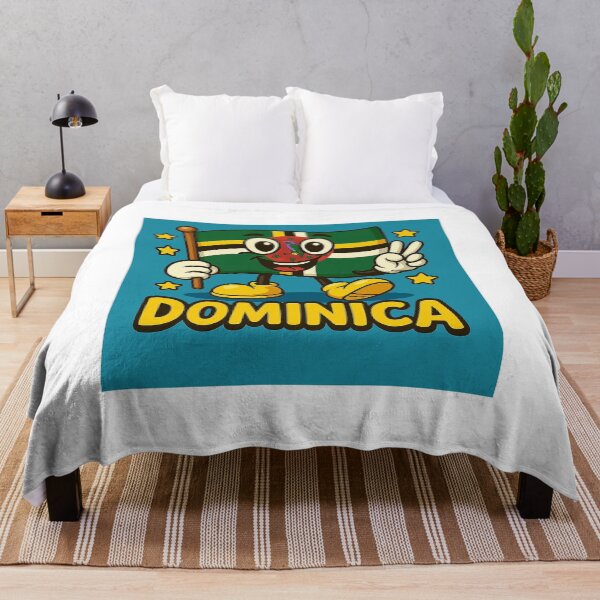 Item preview,  Dominica Kids Cartoon Flag – Fun Caribbean Island Design designed and sold by ZooMER1.