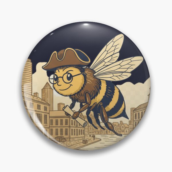 Item preview, Hive of History Colonial Bee Patriotism designed and sold by PostersMode.