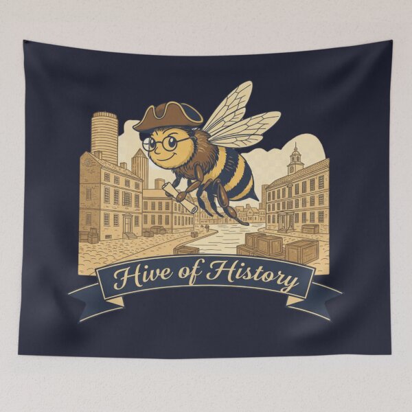 Item preview, Hive of History Colonial Bee Patriotism designed and sold by PostersMode.