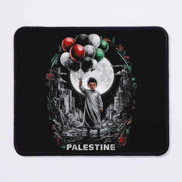 Item preview, Palestine Hope & Courage – Child with Balloons designed and sold by maseno.