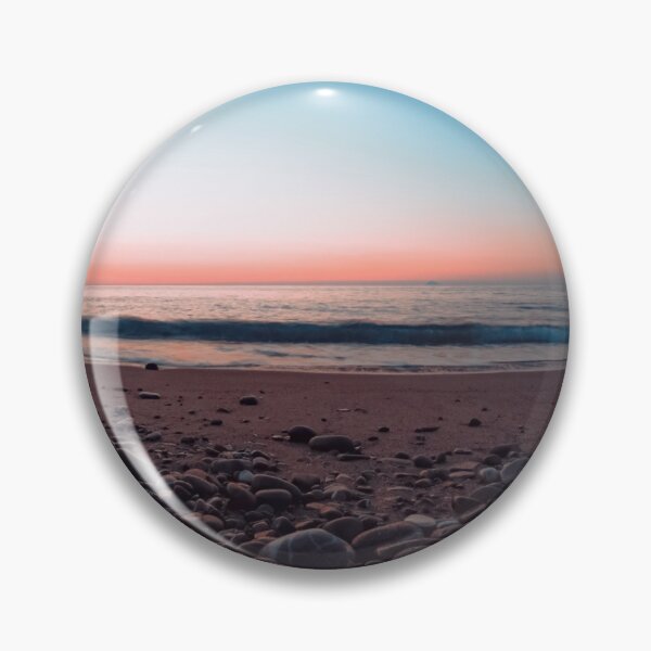 Item preview, Low Angle Beach View at Twilight - Pebbles and Ocean Horizon designed and sold by MDB_Shop.