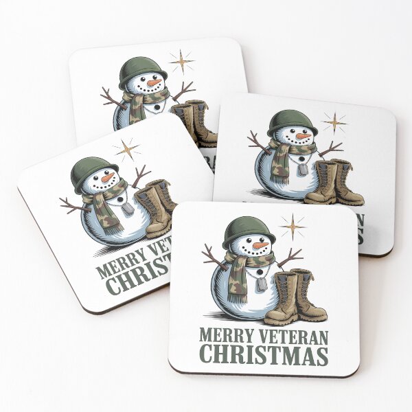 Item preview, Merry Veteran Snowman Camo Boots Christmas Military Family designed and sold by BernoNickel.
