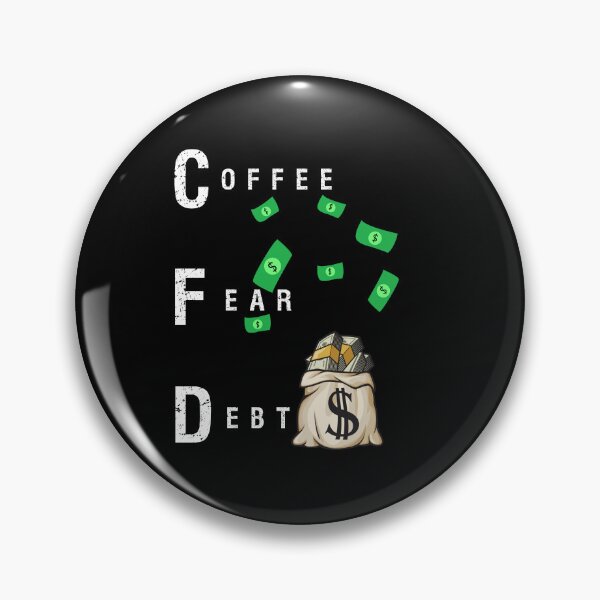 Item preview, CFD Coffee Fear Debt Funny Finance for Bankers, Traders & Brokers designed and sold by Logiprint.