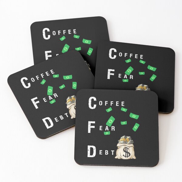 Item preview, CFD Coffee Fear Debt Funny Finance for Bankers, Traders & Brokers designed and sold by Logiprint.