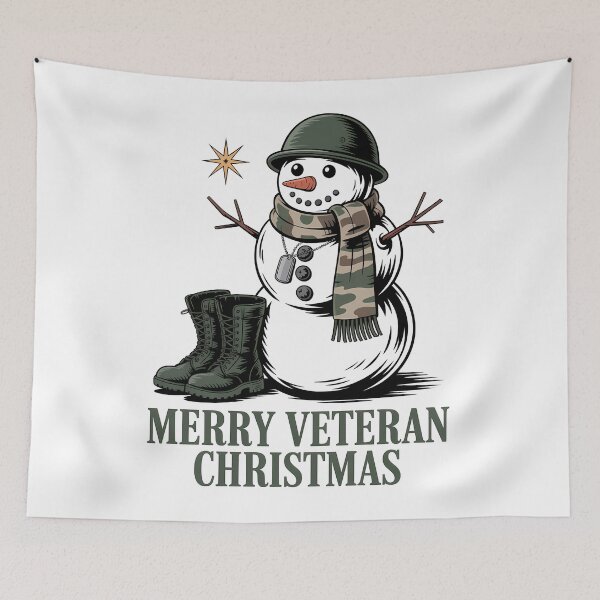 Item preview, Veteran Snowman Camo Boots Christmas Thank You For Your Service designed and sold by BernoNickel.