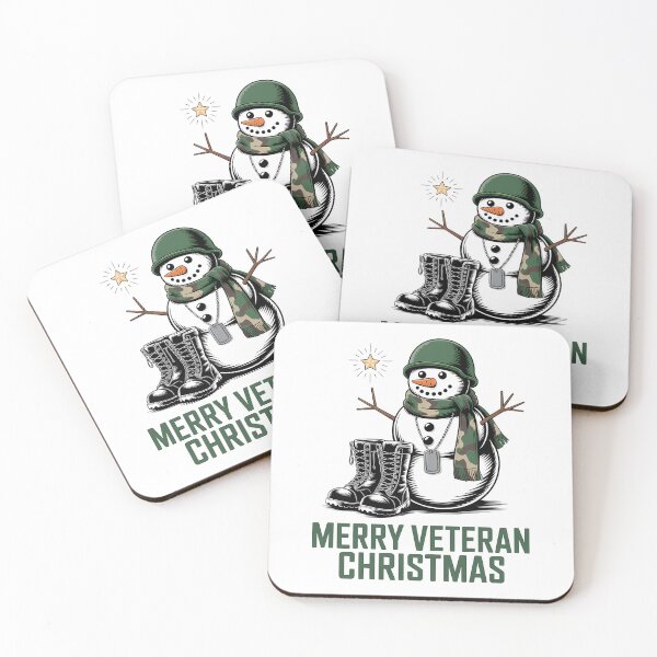 Item preview, Merry Veteran Snowman Camo Boots Christmas Patriotic Snow designed and sold by BernoNickel.