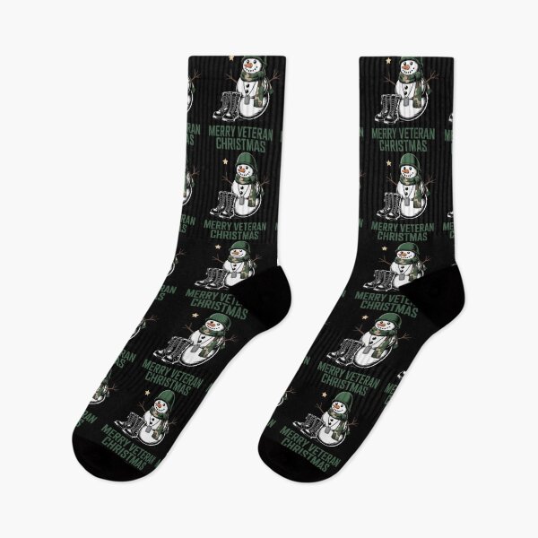 Item preview, Merry Veteran Snowman Camo Boots Christmas Patriotic Snow designed and sold by BernoNickel.