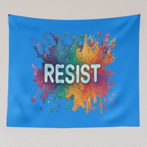 Item preview, Resist! Say NO to fascism - and join the millions of people protesting, we're stronger together! designed and sold by Maryanne Chisholm Art & Apparel.