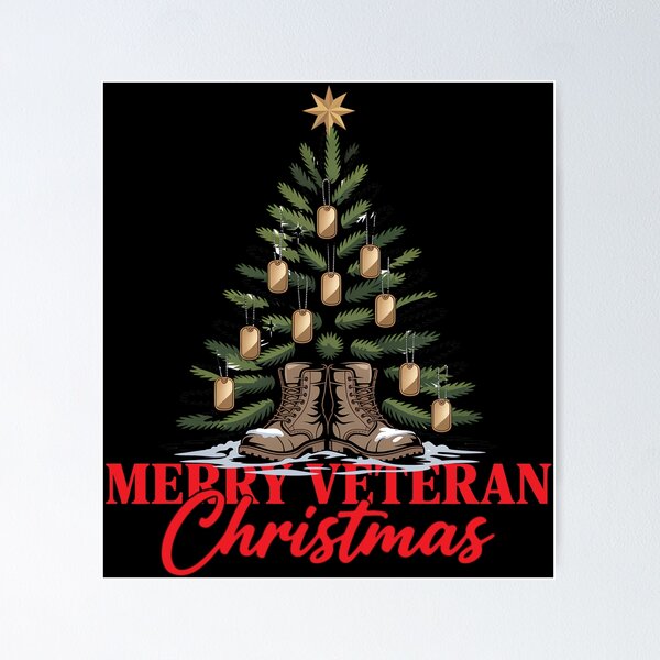 Item preview, Merry Veteran Christmas Tree Camo Boots Thank You For Your Service designed and sold by BernoNickel.