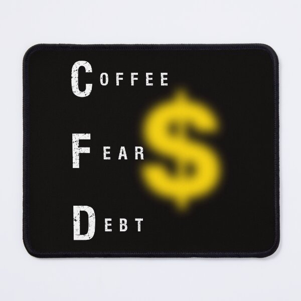 Item preview, cfd Coffee Dear Debt Funny Finance for Bankers, Traders & Brokers designed and sold by Logiprint.