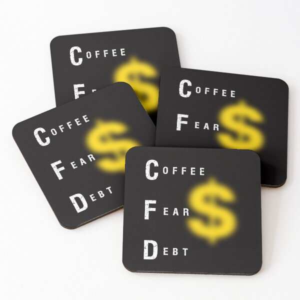 Item preview, cfd Coffee Dear Debt Funny Finance for Bankers, Traders & Brokers designed and sold by Logiprint.