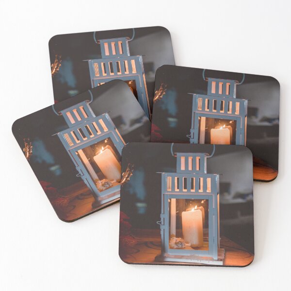 Item preview, Cozy Candle Light in White Lantern - Warm Hygge Home Decor designed and sold by MDB_Shop.