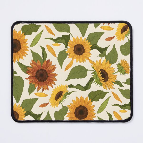 Item preview, Golden Sunflowers Seamless Floral Pattern designed and sold by HolmeProud.